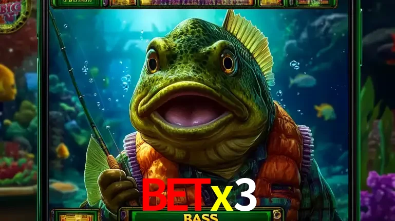 Personagem de peixe pescador do popular jogo de slot com tema de pescaria, uma das emocionantes opções de caça-níqueis para jogar e ganhar no cassino betx3.